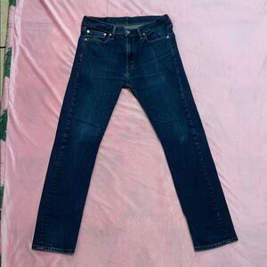 Levi's Dark Blue Slim Straight Jeans for Men